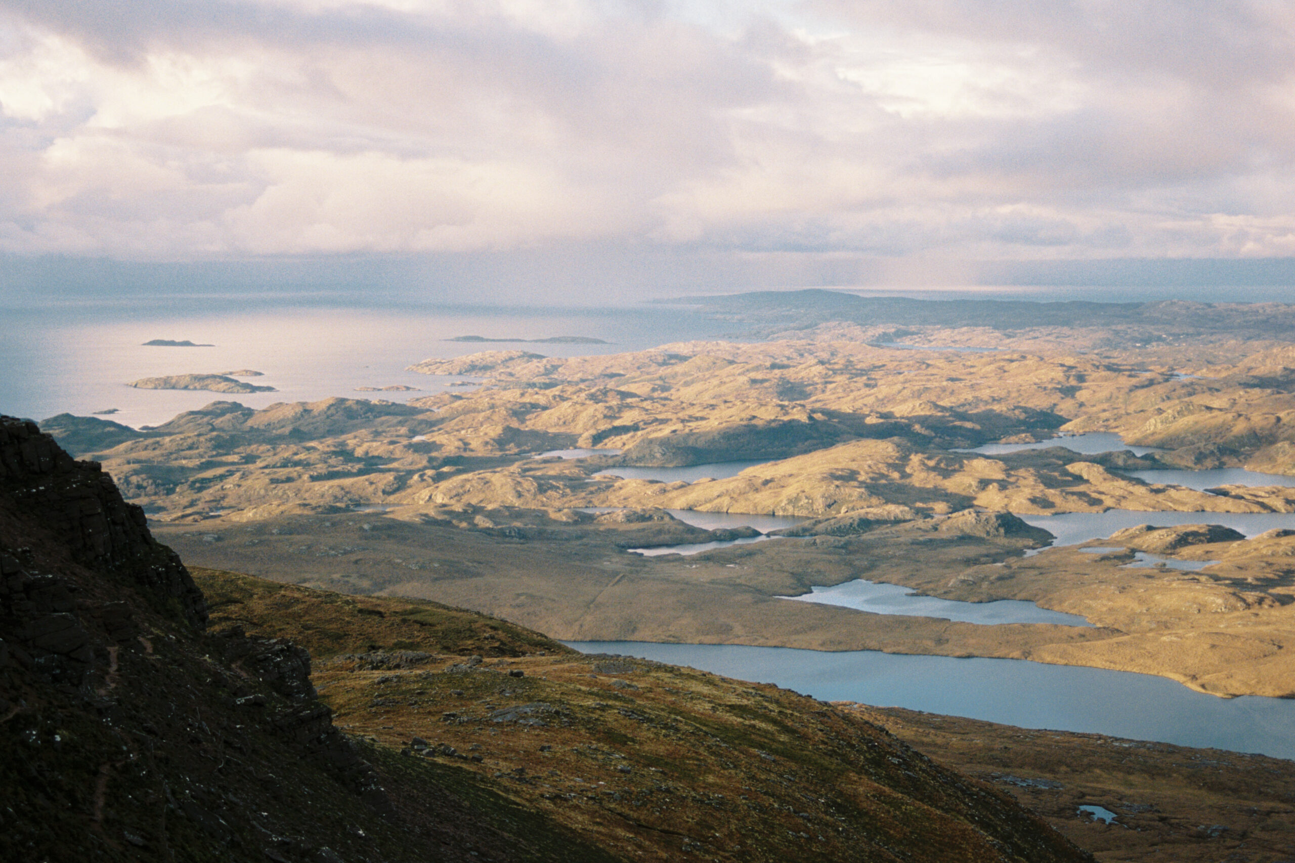 Knock and lochan landscape of Assynt