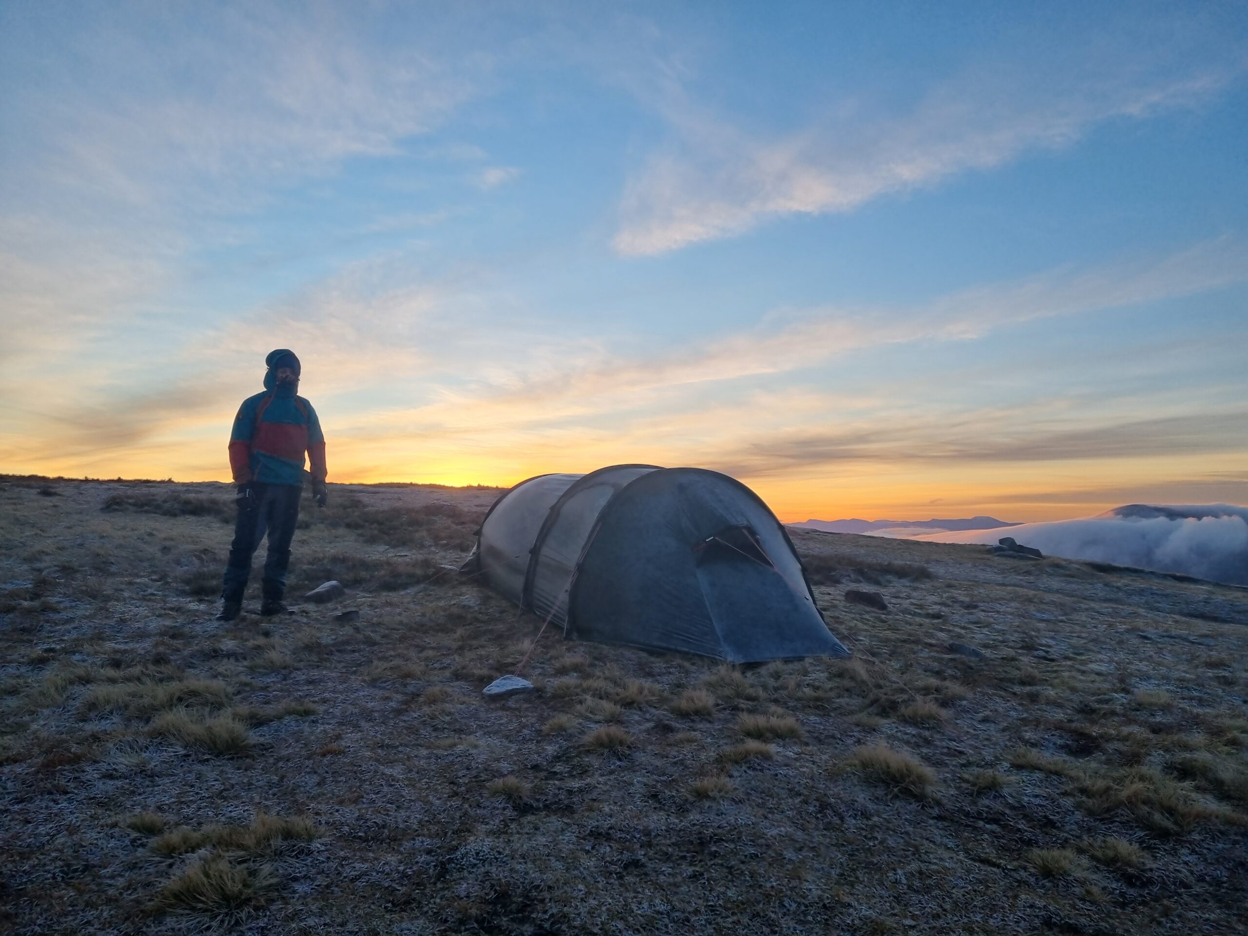Sunrise on the summit of Suilven, Assynt, Scotland