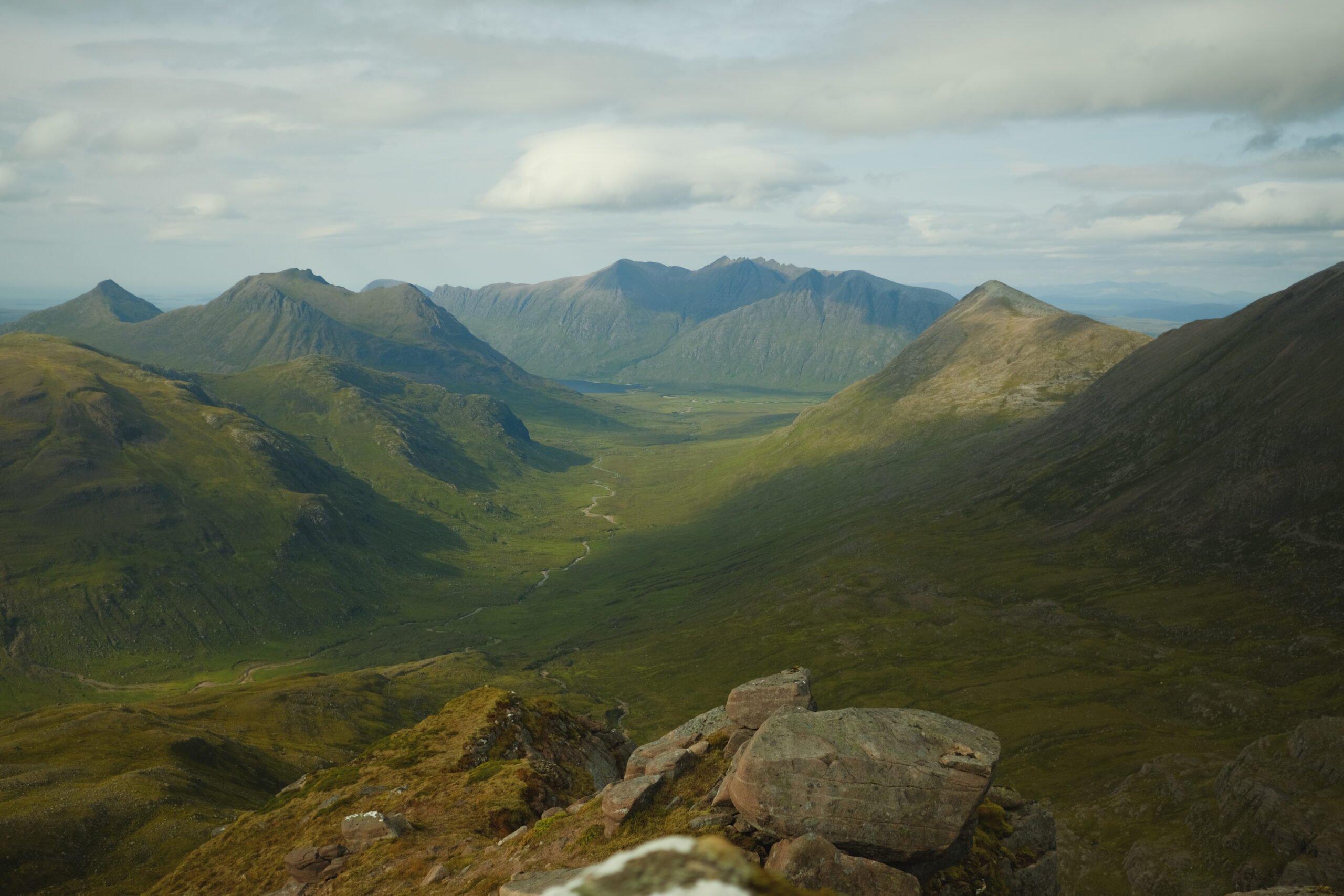 View from the summit of Beinn Tarsuinn, Fisherfield Forest, Scotland