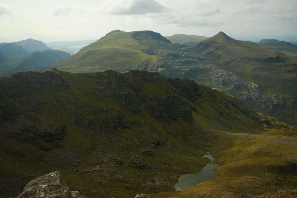 A' Mhaighdean and Ruadh Stac Mor in the Fisherfield Forest, Scottish Highlands