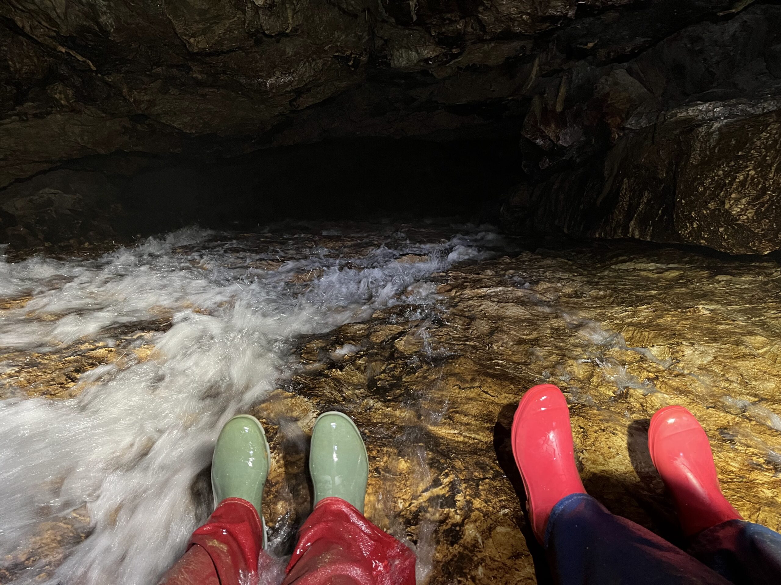 The Waterslide, Cnoc nan Uamh cave, Assynt