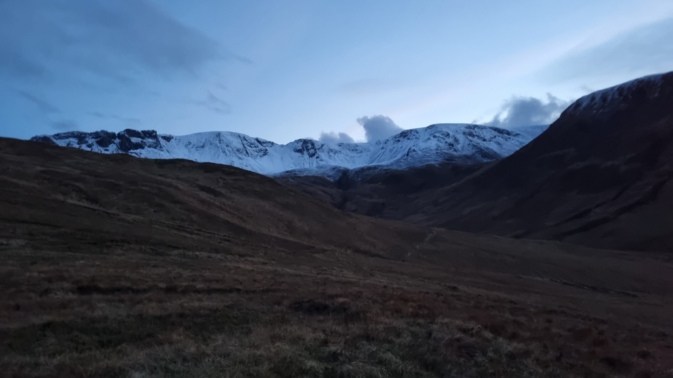 Glen Guirdil at twilight, Rùm, Scotland