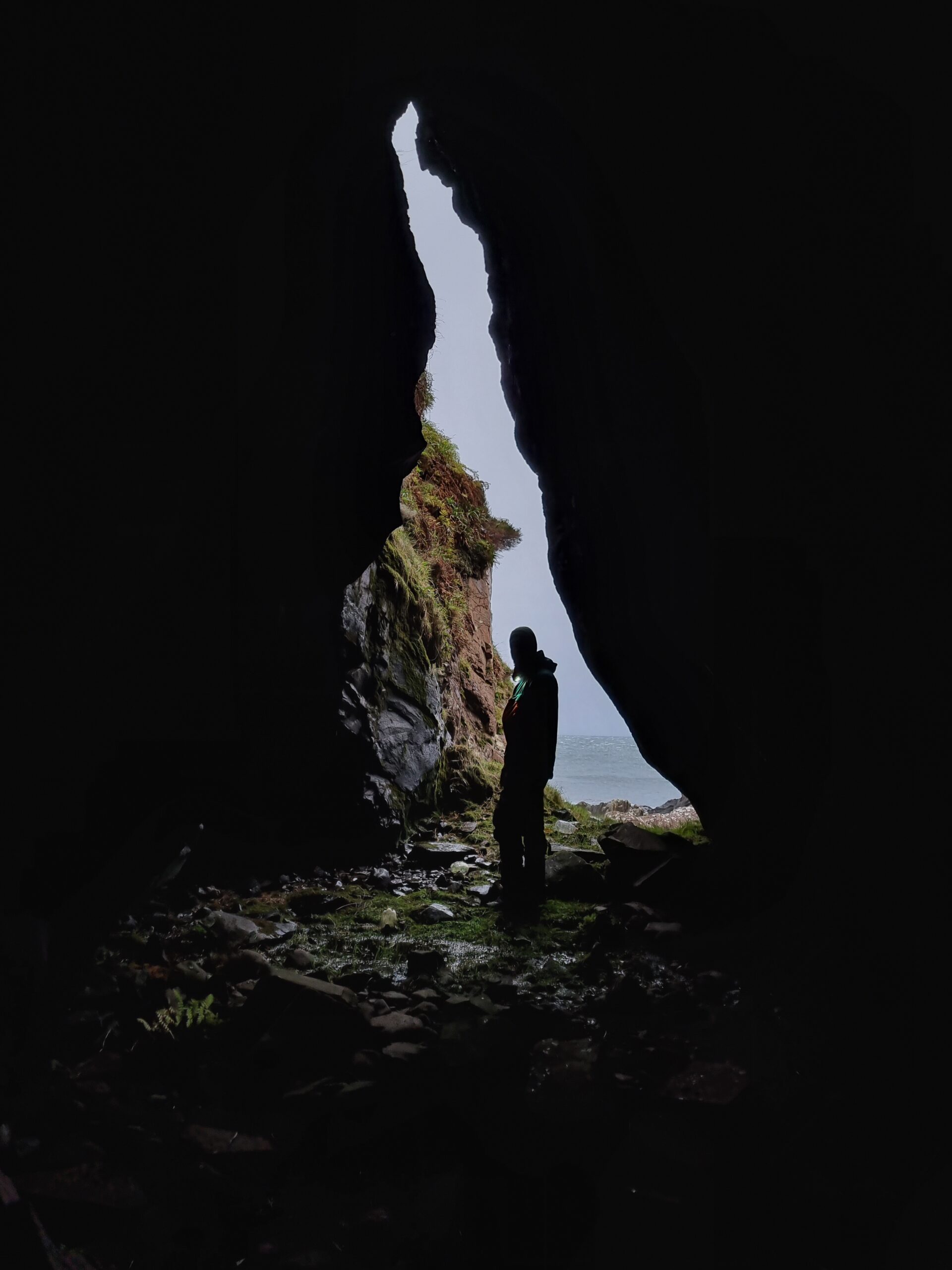Cave near Guirdil Bay, Rùm, Scotland