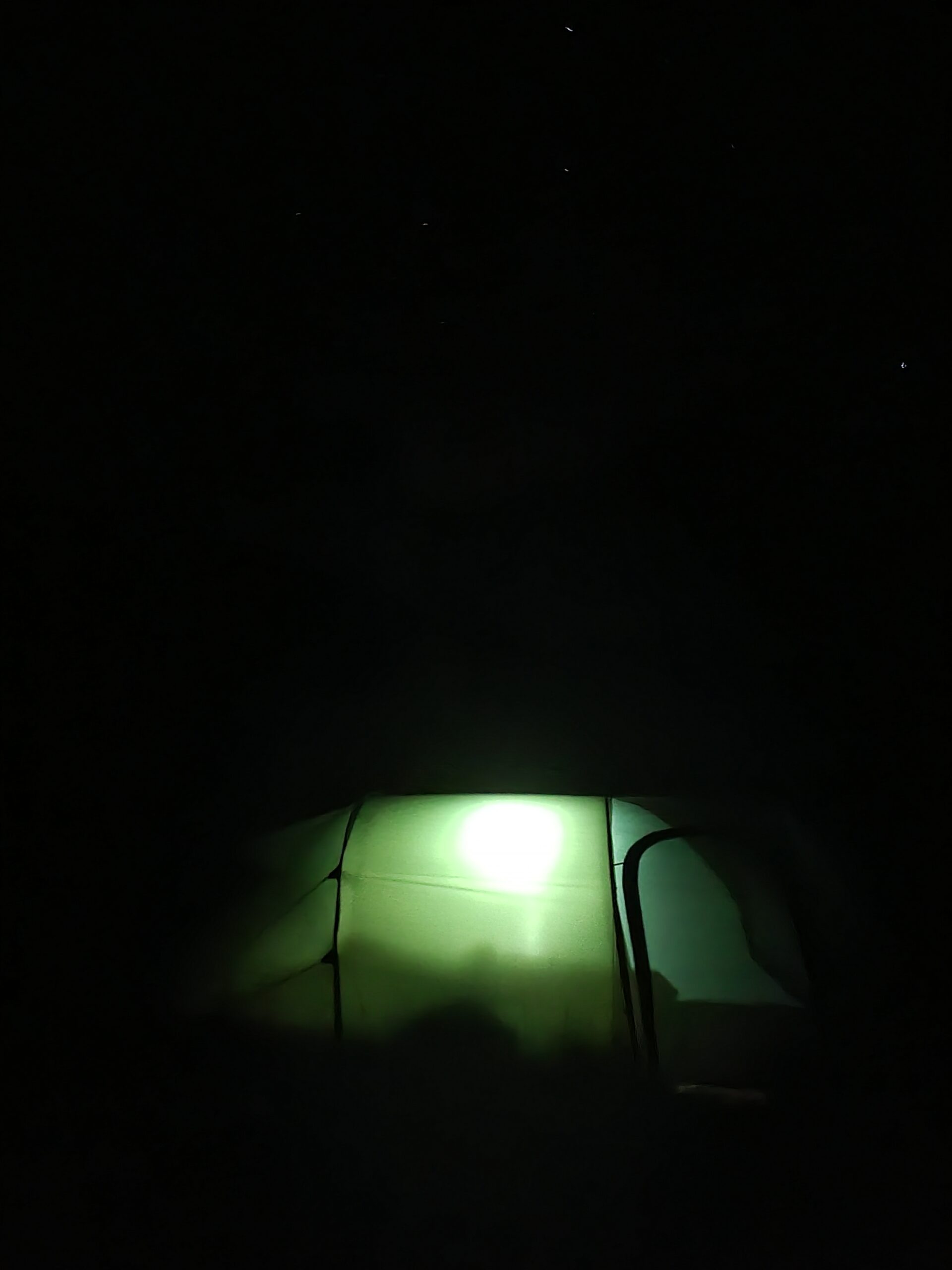 Tent under the stars, Kilmory Bay, Rùm