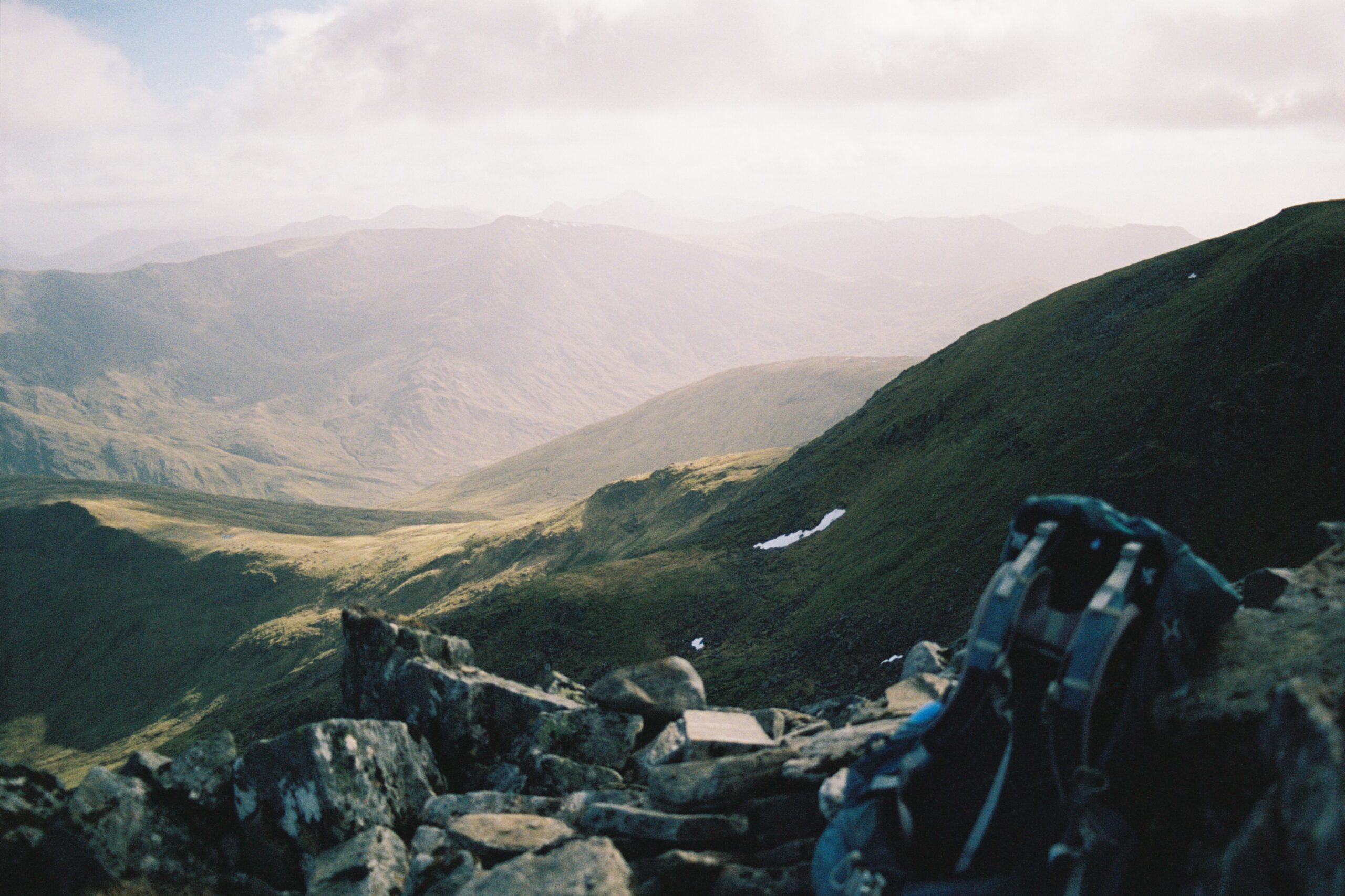 View across Kintail from Sgùrr nan Ceathreamhan, Scottish Highlands